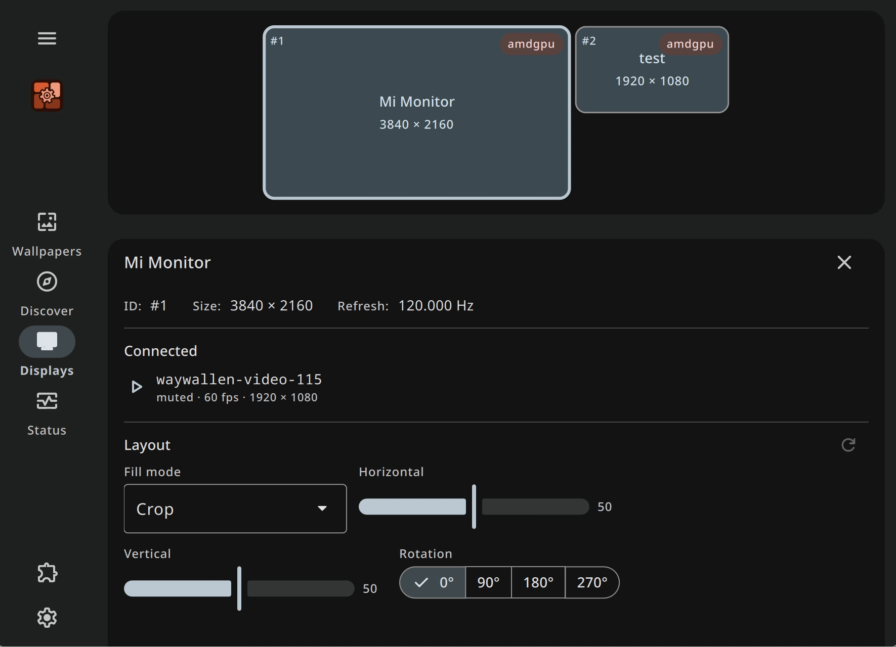 Display configuration